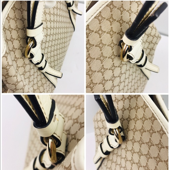 Authentic Celine Monogram Beige Canvas Tote Bag - Picture 4 of 8